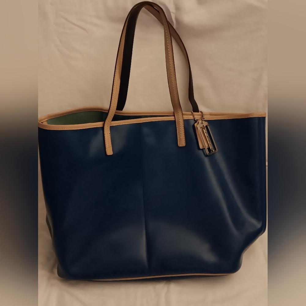 Coach Vintage Large City Leather Tote Bag Purse - Picture 8 of 12
